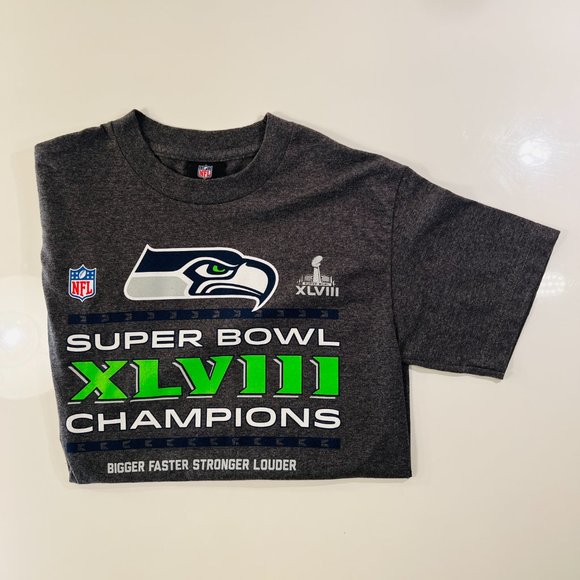NFL Seattle Seahawks SUPER BOWL XLVIII (43) Championship T Shirt (Small) - Picture 5 of 5